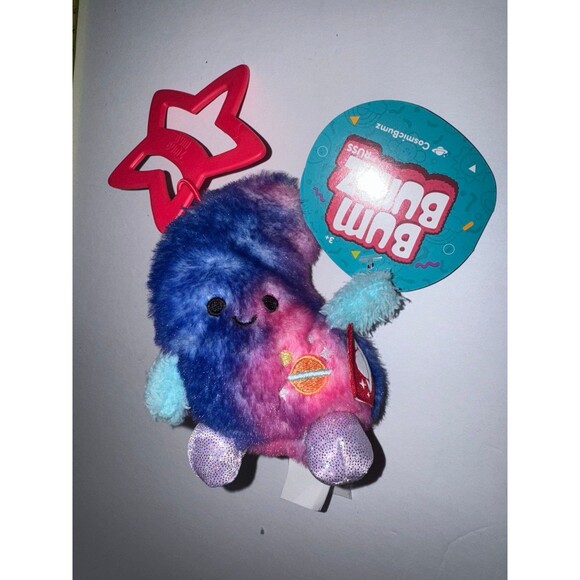 Mo Crescent Moon Galaxy 3.5" Clip On Cosmic Bum Bumz plush CosmicBumz BumBumz - Picture 1 of 5